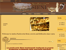 Tablet Screenshot of pasticceriasieni.it